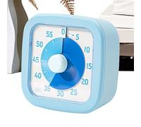 Timer da studio - Luce per dispositivo silenzioso 9x9x4 cm, orologio visivo in ABS, timer per il conto alla rovescia di 60 minuti con controllo preciso della rotazione | Gestione del per le atti