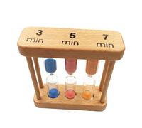Timer della sabbia a clessidra in legno 3/5/7 minuti Timer dell'orologio della
