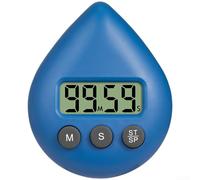 Timer di aiuto allo studio con silhouette a goccia d'acqua e opzione di montaggio magnetico per conto alla rovescia di 99 minuti in ambiente scolastico o ufficio (blu)