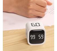 Timer di apprendimento, sveglia promemoria per cucina e studio, conto alla rovescia per autodisciplina, gestione del tempo, timer manuale da cucina (timer F4 bianco)