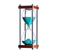 timer di legno, Clessidra con sabbia 15 o 30 minuti multicolore(Cyan,30 minutes)