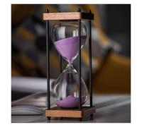 timer di legno, Clessidra in legno multicolore da 15-30 minuti(Purple,15 minutes)