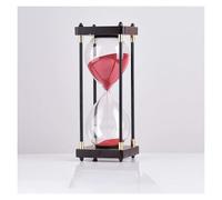 timer di legno, Clessidra Timer multicolore 30/45/60 minuti(Red,45 minutes)