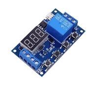 Timer di ritardo da 5 V con display automatico, memoria permanente e polarità inversa per l'automazione, timer di ritardo di spegnimento, memoria persistente, ABS per