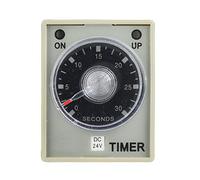 Timer di ritardo Timer relè, 30S 8 pin Timer relè 35mm Guida DIN per sistema di automazione industriale 12V/24V/110V/220V(DC24V)