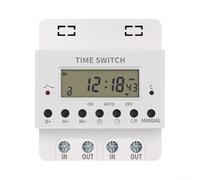 Timer Digitale 220V con Display LCD e 16 Programmi ON/OFF | Potenza 60A, voltaggio 220V, per programmazione flessibile, display chiaro, controllo preciso