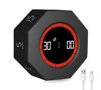 Timer digitale a gravità, 1/3/5/15/30/60/90 minuti, conto alla rovescia, Pomodoro Timer cubo cubo esagonale, per lavoro, ADHD, ufficio, compito, riunione, apprendimento