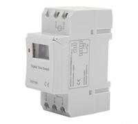 Timer digitale AHC15A 16A - Interruttore orario programmabile 220-240V guida DIN, display LCD, 16 ON/OFF giornaliero settimanale per illuminazione HVAC Domotica