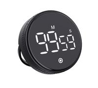 Timer Digitale, Avviso Volume Timer Luce per Lampade Presa Interna Timer Stand Studente (BLACK)