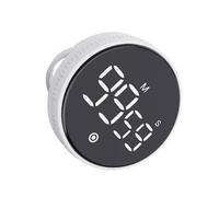 Timer Digitale, Avviso Volume Timer Luce per Lampade Presa Interna Timer Stand Studente (WHITE)