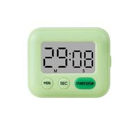 Timer digitale con cronometro e modalità conto alla rovescia per cottura e compiti a casa, con supporto pieghevole e retro magnetico per un posizionamento sicuro (verde)