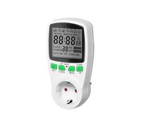 Timer digitale con display LCD e presa Schuko, 230 V, 50 Hz, 3680 W, 16 A, 16 programmi, IP20, batteria Ni-MH integrata, norma UN 38.3