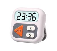 Timer digitale conto alla rovescia per cucina con agitazione, top bianco