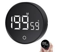 Timer digitale da cucina e uova, magnetico, 60 minuti conto alla rovescia con 3 volumi, grande schermo LED, timer Pomodoro e sveglia a breve termine digitale, timer visivo per bambini, cucina, sport
