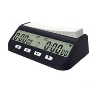 Timer digitale degli scacchi con grandi pulsanti a altalena, cronometro | Per Go Chess Per Giochi Internazionali Cinesi, Bonus Ritardo Base Byo-Yomi Timing, Nero
