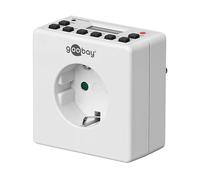 TIMER DIGITALE GOOBAY 93256, 230 V, Presa Schuko, Bianco