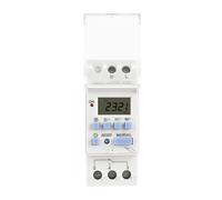 Timer Digitale LCD Programmabile Settimanale Elettronico Da 7 Giorni, Interruttore Relè, Controllo Guida DIN 1NO1NC 1NO THC15A 30A Risparmio Energetico(DC AC 12V,1NO1NC 30A)