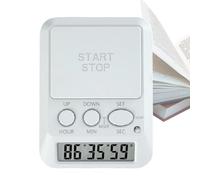 Timer digitale per cucina, display a LED, conto alla rovescia, con luce e cicalino, timer digitale da cucina, per studenti, insegnanti, forno, casa, studio, lavoro quotidiano