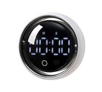Timer digitale per cucina, dispositivo intelligente con conto alla rovescia con voce, timer digitale magnetico con manopola girevole, per adulti, chef, studenti, insegnanti, aule, pasticceria