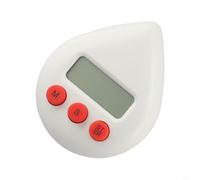 Timer digitale per cucina e studio, conto alla rovescia programmabile con allarme, display a prova di spruzzi, supporto a ventosa, 3 colori (bianco)