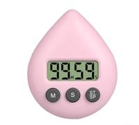 Timer digitale per doccia, 8 x 6,5 x 2,5 cm, in ABS, magnetico, impermeabile, per cucina e bagno (polvere leggera)