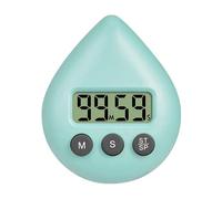 Timer digitale per doccia, impermeabile, strumento di temporizzazione digitale per doccia, a risparmio energetico, timer da lavoro con ventosa e display LCD per scuola, apprendimento, cucina, doccia