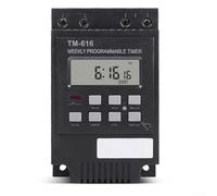 Timer digitale per relè per montaggio su guida DIN, 30 A 6500 W, controllo del carico, interruttore elettronico programmabile settimanale, con backup della memoria e correzione automatica, 220 V