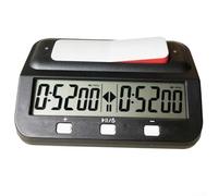 Timer digitale per scacchi con modalità ritardo, ricompensa e conto alla rovescia, segnale di allarme e conservazione della memoria, adatto per scacchi, cinesi per scacchi e go (nero)