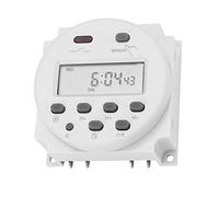 Timer Digitale Programmabile 12V 16A LCD, Interruttore O | Controllo ciclico giornaliero o settimanale, 1 minuto a 168 ore, Temporizzatore per luci stradali pompe scaldabagni, Display