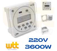 Timer Digitale Da Pannello 220v 3600w 38.1040108V220