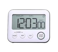 Timer Digitale Schermo Grande Muto Interruttore ON/OFF Da Cucina Con Allarme Forte Promemoria Orario Orologio For Il Conto Alla Rovescia For La Casa Gestione Tempo(Black)