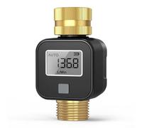 Timer d'ottone della valvola di ingresso dell'acqua IP55 con esposizione LCD per la registrazione di flusso, adatto per uso esterno, costruito con ABS+anti UV Shell e pulsante del silicone per