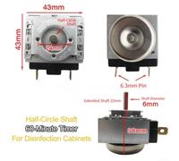 Timer elettrico per pentola a pressione con interruttore meccanico a campana, impostazione a doppia durata, compatibile con forni e cuociriso per cucinare (60 min)