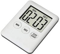 Timer elettronico da cucina digitale, conto alla rovescia per medicina, promemoria da cucina, timer elettronico multifunzione, bianco