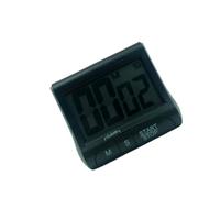 Timer Elettronico da Cucina Grande Schermo e Supporto | Plastica e Metallo, Uso Semplice per Casa e Cucina, Nero, per Torte e Intervalli Workout