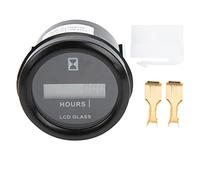 Timer Elettronico LCD HX748Y, Contatore Ore Alta Precisione, Nero Compatto - Tempi Precisi, Materiale ABS Resistente, Ideale per Macchine e Veicoli