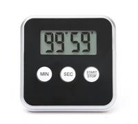 Timer elettronico multifunzione con display LCD e sveglia, con retro magnetico e supporto, funzione di temporizzazione da 1 secondo a 99 minuti e 59 secondi