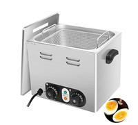 Timer for cuociuova, cuociuova commerciale da 2600 W, rete in acciaio inossidabile, 45 pezzi di uova bollite contemporaneamente, controllo di tempo e temperatura, for ristoranti, hotel