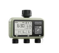 Timer for irrigazione da giardino con 3 uscite for tubo da giardino, timer for irrigazione automatico programmabile con ritardo pioggia, modalità manuale/automatica