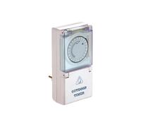 AS Schwabe 24031 Timer a spina analogico analogico Giornaliero 3500 W IP44