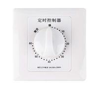 Timer Intelligente 220V con Conto alla Rovescia, Interruttore Temporizzato Meccanico per Pompa dell'Acqua, Ventilatore, Scaldabagno, Lampada - Timer Multifunzione 60 Minuti