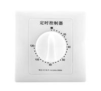 Timer Intelligente 220V, Interruttore Temporizzato Meccanico per Pompa dell'Acqua, Ventilatore, Scaldabagno e Lampada - Timer Multifunzione 120 Minuti con Controllo Conto alla Rovescia