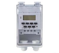 Timer Intelligente KG316T-F, Timer Digitale Programmabile con 16 Programmi di Commutazione, Display LCD, Copertura Trasparente e Blocco Pulsanti, 220V 10A, per Montaggio a Parete