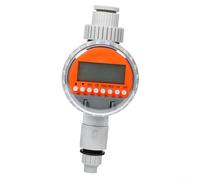 Timer intelligente per irrigazione del giardino, con pianificazione automatica del ritardo della pioggia e display LCD, regolatore di irrigazione per esterni, per la cura del prato e delle piante (A)