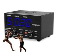Timer Intervallo Boxe Professionale, Timer da Palestra con 1-12 Round di Sfida, Display LED, Allenamento 30S-10Min E Tempo di Riposo 0/30/60S, Volume Regolabile, per Muay Thai/MMA/Kickboxing,Blue