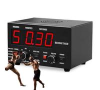 Timer Intervallo Boxe Professionale, Timer da Palestra con 1-12 Round di Sfida, Display LED, Allenamento 30S-10Min E Tempo di Riposo 0/30/60S, Volume Regolabile, per Muay Thai/MMA/Kickboxing,Red