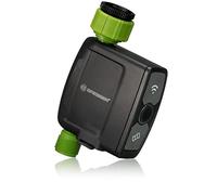Timer irrigazione Bresser Smart Garden con controllo app, compatibile Alexa, 2 modalità, ritardo pioggia, per sistema HomGar, impermeabile, senza sensore