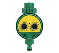 Timer Irrigazione Giardino, Programmatore Elettronico Digitale con Doppio Quadrante per Irrigazione Automatica, Controllo Multifunzione per Sistema di Irrigazione Esterno