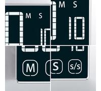 Timer LCD quadrato con interfaccia touch e alimentazione a per q