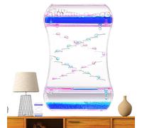 Timer liquido - Clesidra a spiirale rilassante 9x3,5x14 cm, Clesidra a olio a spirle colorata, Giocattoli sensoriali visivi a bolle | Ornamento curativo a forma di imbuto per bambini Adulti Scrivani
